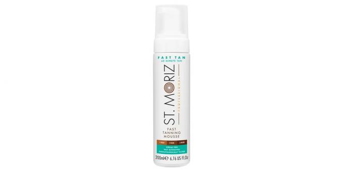 best tanning: Toning avtobronzant mousse for the face and body of St. Moriz