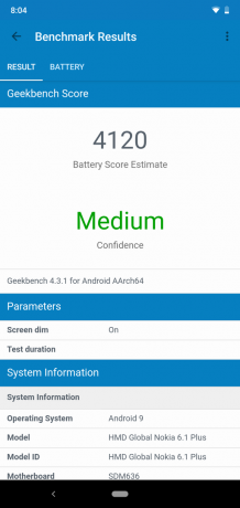 Review of Nokia 6.1 Plus: Battery Test