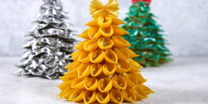 Christmas trees pasta