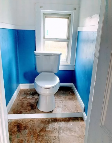 toilet with window