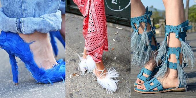 Women's Shoes: Feathers
