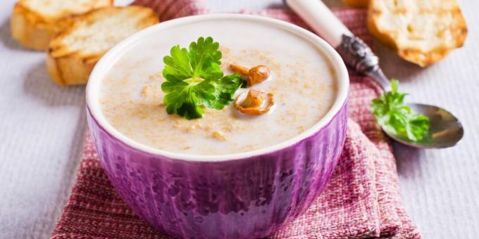 Chanterelle cream soup