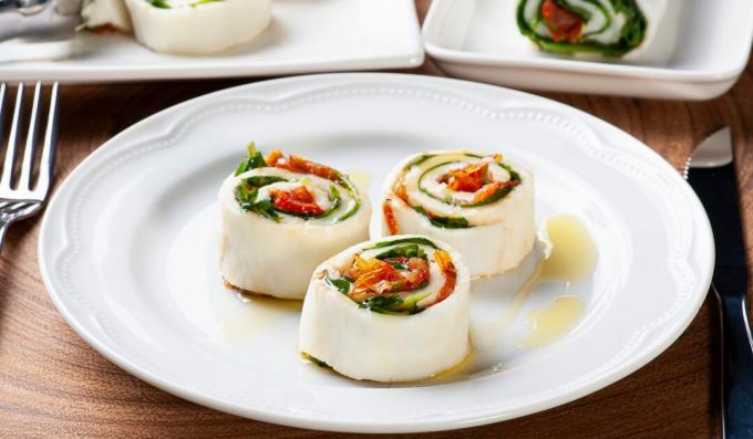 Mozzarella roll. A snack that will become your favorite