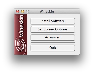Main Window Shell Configuration Manager Wineskin