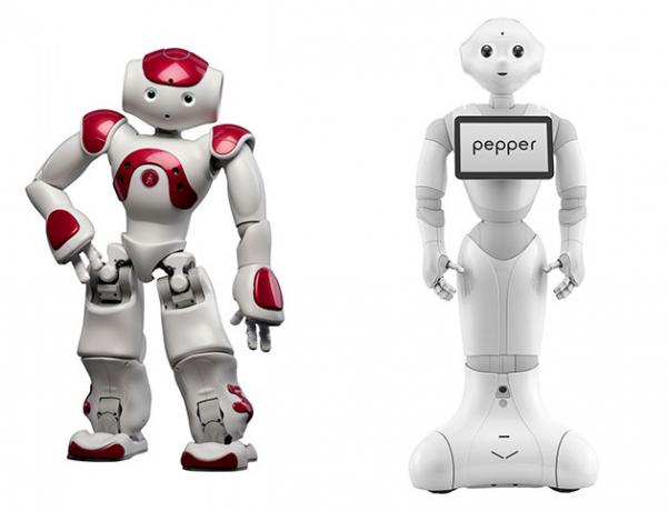 Nao humanoid robots and Pepper