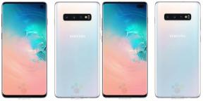 Samsung Galaxy S10 and S10 + shown on high-quality renderers