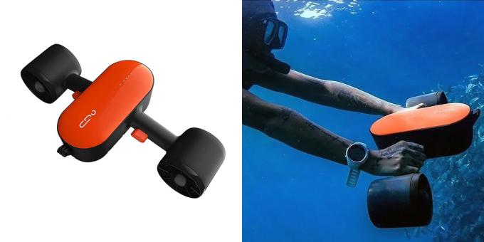 Products for outdoor activities on the water: underwater scooter