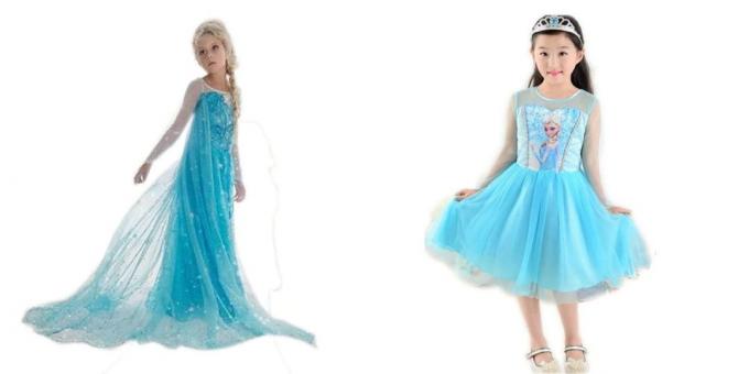 New Year costumes for children: Princess Elsa