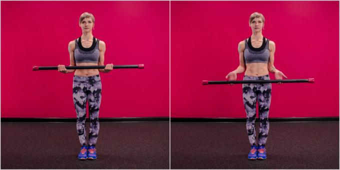 how to strengthen the wrist: lift bodibara with reverse grip