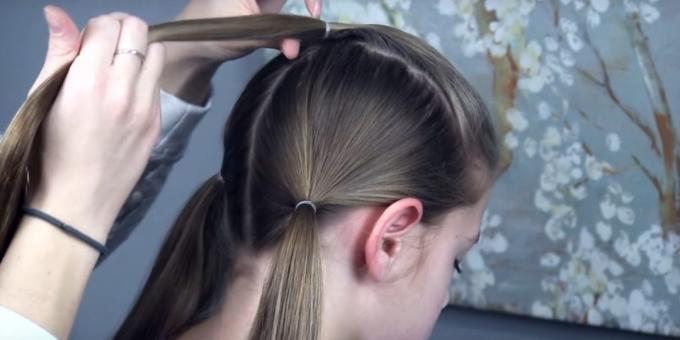 hairstyles for girls in the New Year: Make tails