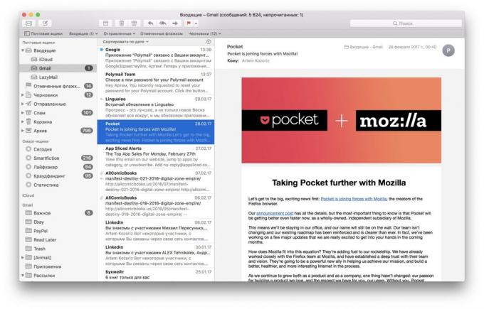 Mail client for Mac Mail