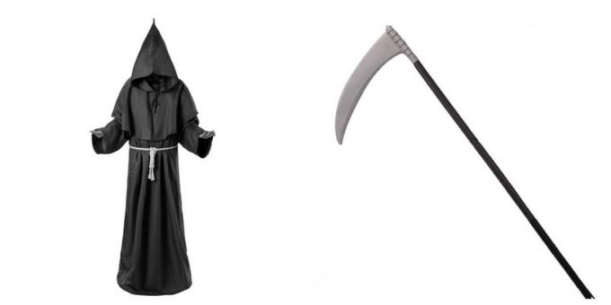 Reaper with a scythe