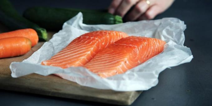 In some products vitamin B: salmon