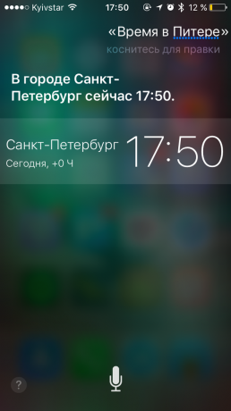 Siri command: Time