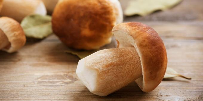 How and how much to cook porcini mushrooms: raw porcini mushrooms