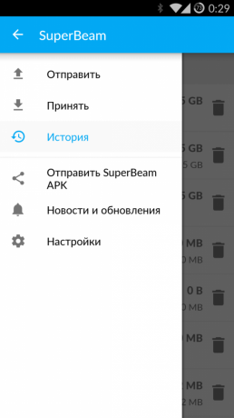 How to transfer large files with SuperBeam for Android