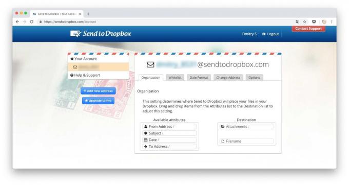 Ways to download files to Dropbox: send files to Dropbox by email