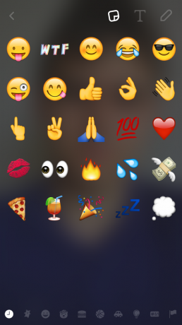 Adding Emoji in Snapchat
