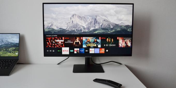 Samsung M5 Smart Monitor OS and Controls: The System Home Screen will seem familiar to all Samsung Smart TV owners