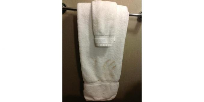 towels in a bad hotel