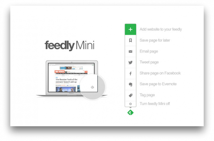 Feedly Mini - Chrome extension for convenient use Feedly