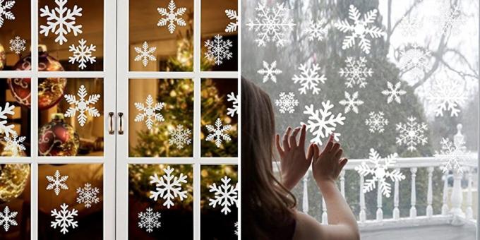 Products with aliexpress, which will help create a Christmas mood: Decorative stickers