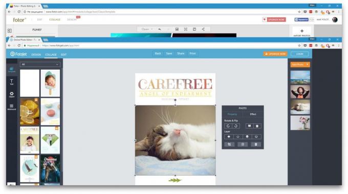 How to make a collage online: FotoJet
