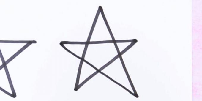 How to draw a star without taking your hands off the paper