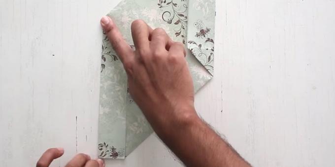 how to make an envelope, fold the left side