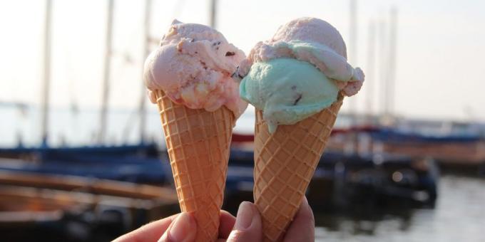 cone with ice cream