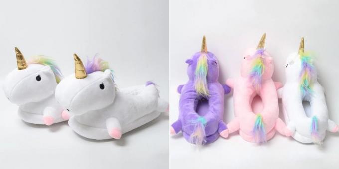 Warm slippers-unicorns