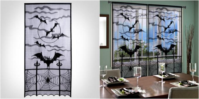 Curtains with bats