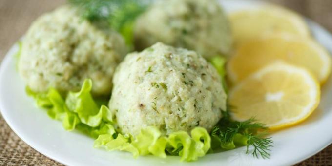 Steamed fish balls