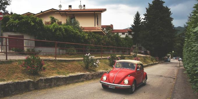 a trip to Italy: car