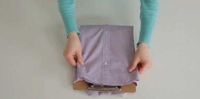 How to fold a shirt
