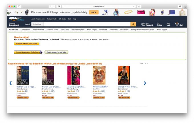 Buying books on Amazon