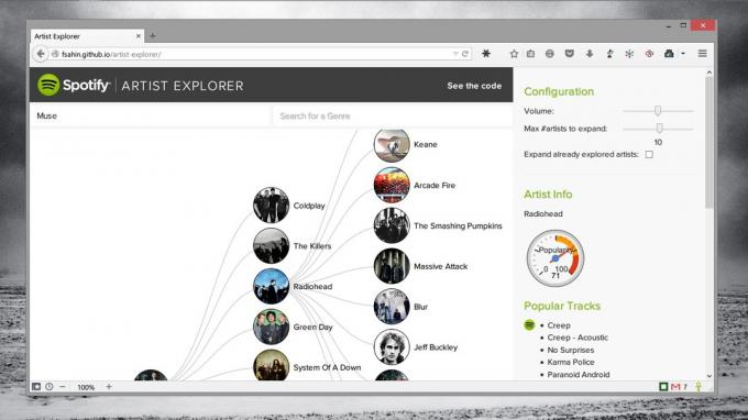 Webapps Artist Explorer