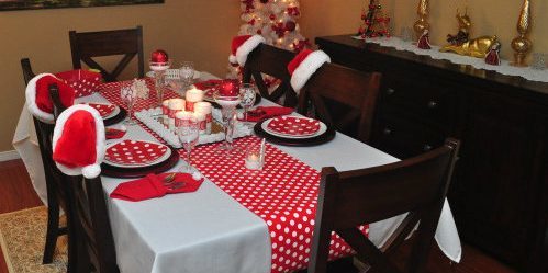 How to decorate a New Year's table: Dress up chairs