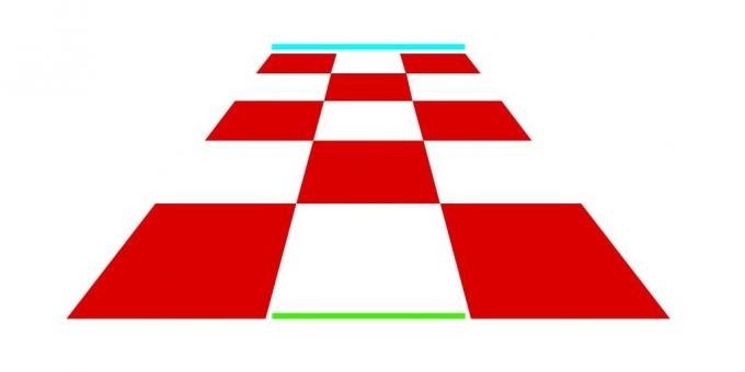 Optical illusions. Chess board