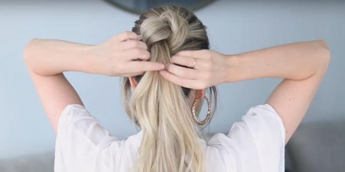 Hairstyles for long hair: take the first beam