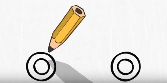 How to draw a fire truck: draw the wheels