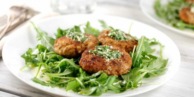 Chicken and buckwheat cutlets