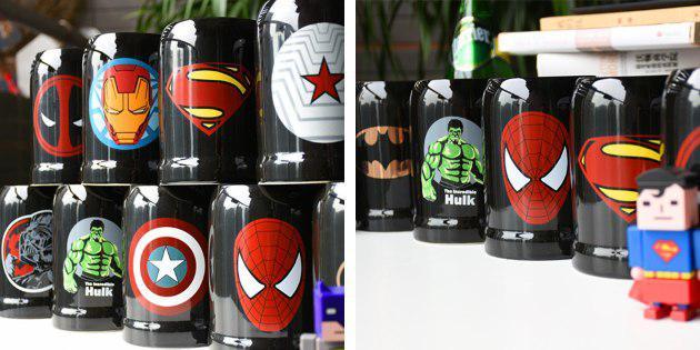 Superhero mugs