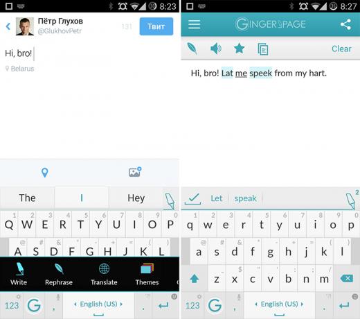 Correct English with Ginger for Android