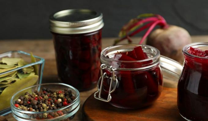 Instant pickled beets