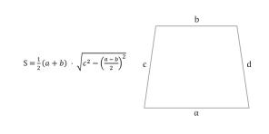 6 ways to find the area of ​​a trapezoid