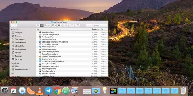 MacOS System Settings: How to add the desired settings in the Dock