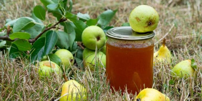 Jam from apples and pears