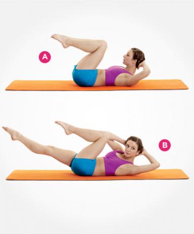 of Pilates exercises for a flat stomach scissors