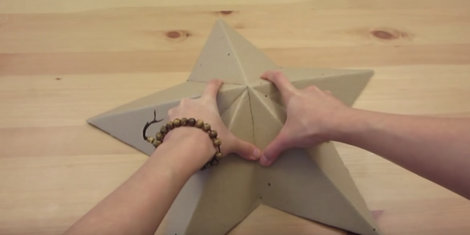 How to make a lamp: form a 3D star